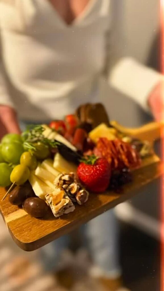 Charcuterie board close-up from Instagram