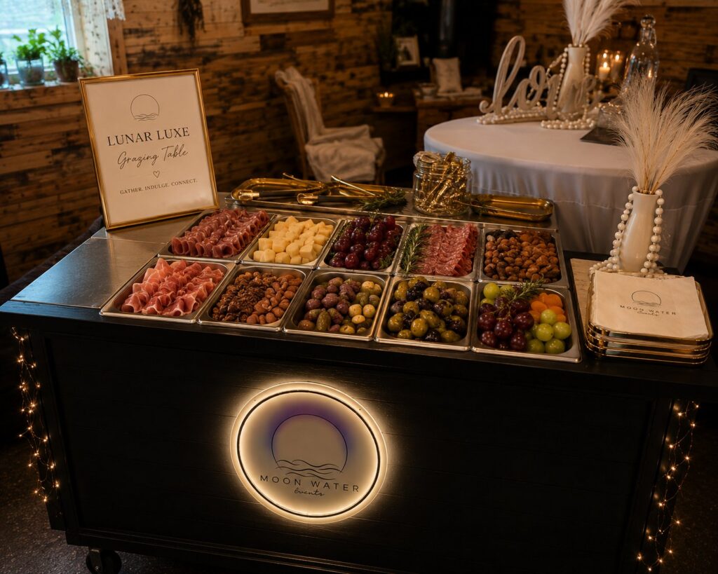 Lunar Luxe Grazing Table branded photo